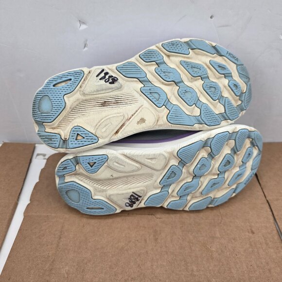 Hoka One One Clifton 9 1127896 SOLM Blue Running Shoes Sneakers Women’s Sz 7.5 B - Picture 7 of 11